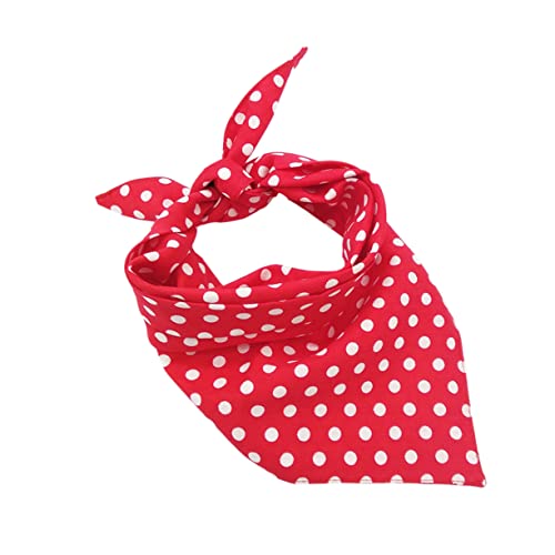 Ipetboom Beidseitiges Hundelätzchen mit Punkten Rotes Hundehalsband aus Hochwertigem Material für Anlässe Hält Ihren Hund Sauber und Stylisch von Ipetboom