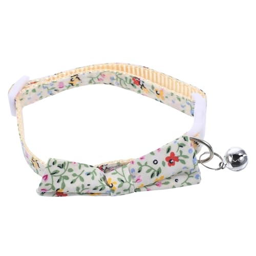 Ipetboom tragbares Hundehalsband Welpenhalsband Katzenhalsband mit Fliege Katzenhalsbänder verstellbares Haustierhalsband Katze Geschenk Krawatte kleine Sonnenblume Zubehör Polyester-Nylon von Ipetboom