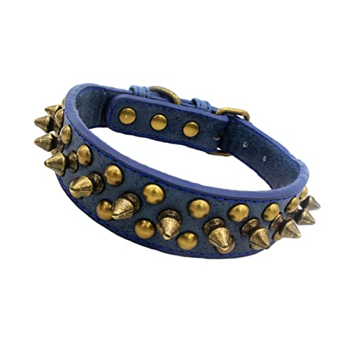Ipetboom Personalisiertes Hundehalsband Mit Dunklen Nieten Und Rundem Nageldesign Haustierhalsband Für Hundegröße von Ipetboom
