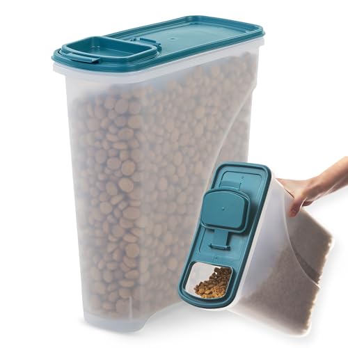 Iris Ohyama, Luftdichte Hundefutterbox, 7 l/3,5 kg, blau, Deckel mit Luftdichtem Verschluss, Kunststoff, für Hunde, Katzen, Leckerlis, Futterbehälter, BPA-frei, ATS-S von Iris Ohyama
