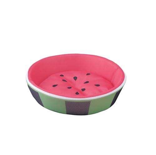 Iris Ohyama, Haustierbett, Kissen, Korb in Wassermelonenform, waschbar, zweiseitig mit Rand, L50 x B50 x H13cm, Einheit, rutschfest, PCB-20S, Hunde, Wassermelone Iris Ohyama, Haustierbett, Kissen, Korb in Wassermelonenform, waschbar, zweiseitig mit Rand, L50 x B50 x H13cm, Einheit, rutschfest, PCB-20S, Hunde, Wassermelone von Iris Ohyama