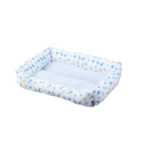 Iris Ohyama, Haustierbett, Sofa, Kissen, waschbarer rechteckiger Korb, zweiseitig mit Rand, L50 x B65 x H14 cm, Einheit, rutschfest, PCSB-20L, Hunde, Erbsen Iris Ohyama, Haustierbett, Sofa, Kissen, waschbarer rechteckiger Korb, zweiseitig mit Rand, L50 x B65 x H14 cm, Einheit, rutschfest, PCSB-20L, Hunde, Erbsen von Iris Ohyama