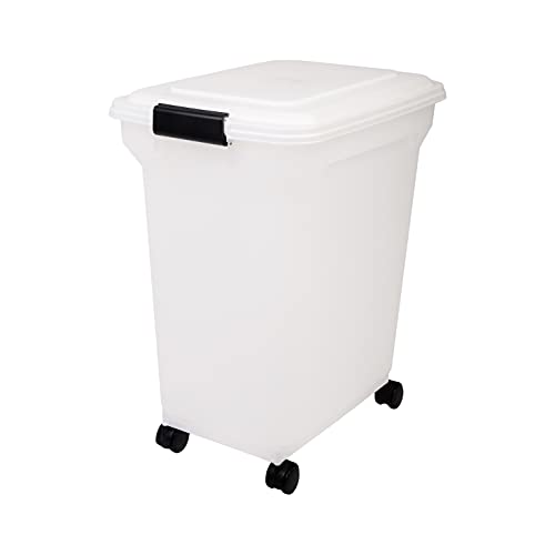 Iris Ohyama Hundefutter Aufbewahrung mit Rollen, 45L/15kg, Weiß, Luftdichte Futterbox, Trockenfutter, Futterbehälter, Für Hunde, Katzen, Tierfutterbehälter, Schaufel, BPA-frei, Futtertonne, ATS-L Iris Ohyama Hundefutter Aufbewahrung mit Rollen, 45L/15kg, Weiß, Luftdichte Futterbox, Trockenfutter, Futterbehälter, Für Hunde, Katzen, Tierfutterbehälter, Schaufel, BPA-frei, Futtertonne, ATS-L von Iris Ohyama
