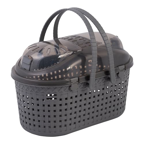 Iris Ohyama, Korb, Box, Tasche, Transportkäfig aus Kunststoff(PP) für Katze, Hund, 45 x T29 x H28.5 cm, MPC-450, Grau Iris Ohyama, Korb, Box, Tasche, Transportkäfig aus Kunststoff(PP) für Katze, Hund, 45 x T29 x H28.5 cm, MPC-450, Grau von Iris Ohyama