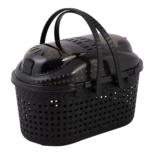Iris Ohyama, Korb, Box, Tasche, Transportkäfig aus Kunststoff(PP) für Katze, Hund, 45 x T29 x H28.5 cm, MPC-450, Schwarz Iris Ohyama, Korb, Box, Tasche, Transportkäfig aus Kunststoff(PP) für Katze, Hund, 45 x T29 x H28.5 cm, MPC-450, Schwarz von Iris Ohyama
