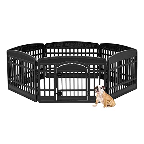 Iris Ohyama Welpenauslauf mit 6 Paneelen, H60cm, Schwarz, mit abschließbarer Tür, Katzengehege, Hundebox, Für Outdoor, Indoor, Welpenlaufstall, Hundezaun, Welpenzaun, Laufstall Hund, CI-606E Iris Ohyama Welpenauslauf mit 6 Paneelen, H60cm, Schwarz, mit abschließbarer Tür, Katzengehege, Hundebox, Für Outdoor, Indoor, Welpenlaufstall, Hundezaun, Welpenzaun, Laufstall Hund, CI-606E von Iris Ohyama
