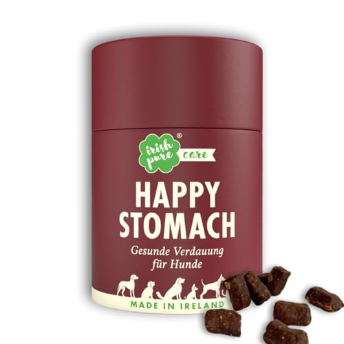 Irish Pure Happy Stomach Verdauungssnacks für Hunde | 1 x 300g Dose | Probiotika als Leckerli | Darmflora beim Hund stärken | verbesserte Verdauung & Immunsystem | Magenproblemen | 100% Natürlich von Irish Pure