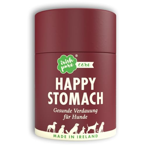 Irish Pure Happy Stomach Verdauungssnacks für Hunde | 1 x 300g Dose | Probiotika als Leckerli | Darmflora beim Hund stärken | verbesserte Verdauung & Immunsystem | Magenproblemen | 100% Natürlich von Irish Pure
