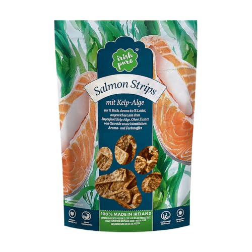 Irish Pure | Irish Salmon-Snack, Salmon Strips mit Kelp-Alge | Hundesnack | 150g Irish Pure | Irish Salmon-Snack, Salmon Strips mit Kelp-Alge | Hundesnack | 150g von Irish Pure