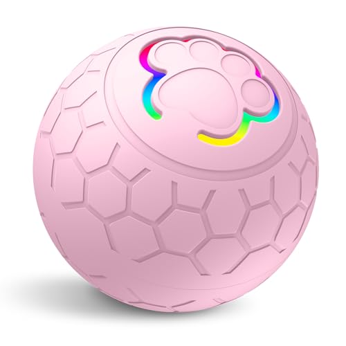Irishom Ball Spielzeug für Haustiere, Radarauslöser mit doppeltem Modus, langlebig und sicher, wasserdicht IP54, Ladeanschluss Typ C, Lieblingsfarbe für Katzen und Hunde, Rosa Irishom Ball Spielzeug für Haustiere, Radarauslöser mit doppeltem Modus, langlebig und sicher, wasserdicht IP54, Ladeanschluss Typ C, Lieblingsfarbe für Katzen und Hunde, Rosa von Irishom