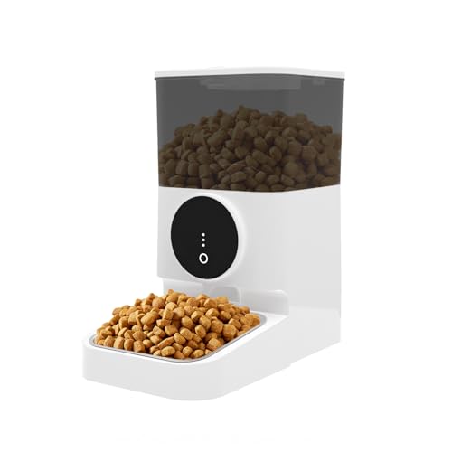 Automatischer Futterspender für Katzen und Hunde mit 4,5 l Fassungsvermögen, programmierbare Portionskontrolle, Dual-Netzteil, leicht zu reinigen, Anti-Jam-Design, Tierfutterspender von Irosiy