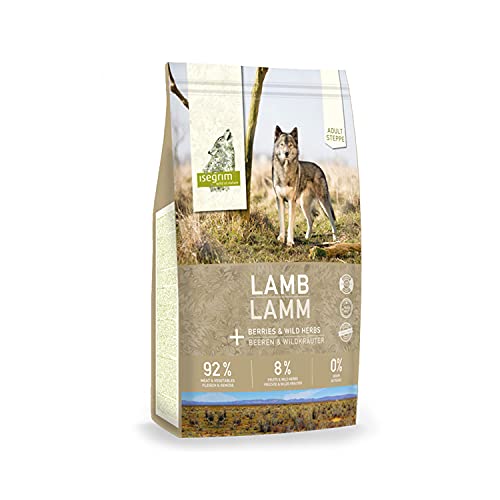 ISEGRIM Hundesack für Erwachsene, Lamm + Beeren und Wildkräuter, 3 kg, Hund von Isegrim