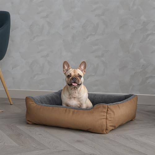 Italian Bed Linen Love, wendbares Hundebett für Hunde und Katzen, Fleece, Taupe, 62 x 50 x 17 cm Italian Bed Linen Love, wendbares Hundebett für Hunde und Katzen, Fleece, Taupe, 62 x 50 x 17 cm von Italian Bed Linen