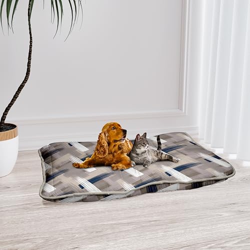 Italian Bed Linen Maxy Fantasy Kissen für Hunde und Katzen, gepolstert, gesteppt, 60 x 100 cm, Pinsel von Italian Bed Linen