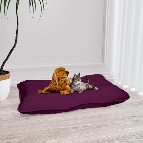 Italian Bed Linen Maxy Hundekissen ELEGANT, gepolstert, gesteppt, 60 x 100 cm, Pflaume Italian Bed Linen Maxy Hundekissen ELEGANT, gepolstert, gesteppt, 60 x 100 cm, Pflaume von Italian Bed Linen