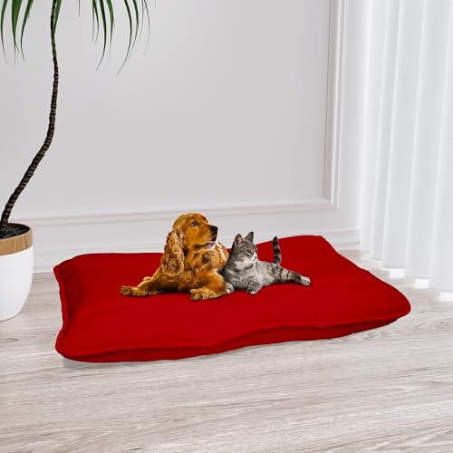 Italian Bed Linen Maxy Hundekissen ELEGANT, gepolstert, gesteppt, 60 x 100 cm, Rot Italian Bed Linen Maxy Hundekissen ELEGANT, gepolstert, gesteppt, 60 x 100 cm, Rot von Italian Bed Linen