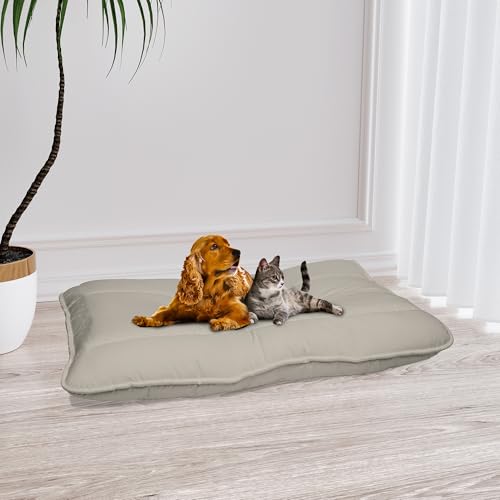 Italian Bed Linen Maxy Hundekissen ELEGANT, gepolstert, gesteppt, 60 x 100 cm, hellgrau Italian Bed Linen Maxy Hundekissen ELEGANT, gepolstert, gesteppt, 60 x 100 cm, hellgrau von Italian Bed Linen