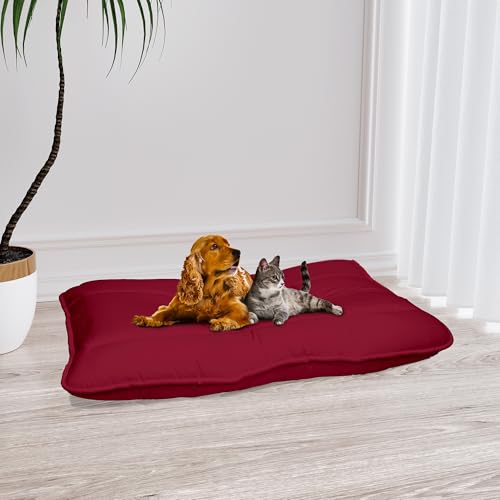 Italian Bed Linen Maxy Hundekissen ELEGANT, gepolstertes und gestepptes Hundekissen 60 x 100 cm, Bordeaux Italian Bed Linen Maxy Hundekissen ELEGANT, gepolstertes und gestepptes Hundekissen 60 x 100 cm, Bordeaux von Italian Bed Linen