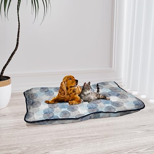 Italian Bed Linen Maxy Kissen Fantasy für Hunde und Katzen, gepolstert, gesteppt, 60 x 100 cm, Pusteblumenblau Italian Bed Linen Maxy Kissen Fantasy für Hunde und Katzen, gepolstert, gesteppt, 60 x 100 cm, Pusteblumenblau von Italian Bed Linen