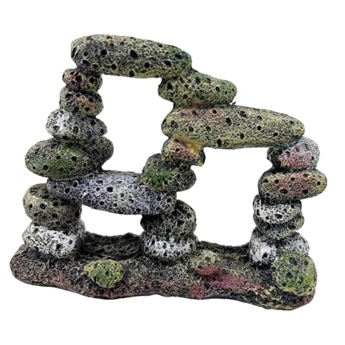 Itkcozcg Gestapelter Stein für Aquarien, Landschaftsbau, Sukkulenten, Pflanzen-Ornament, Unterschlupffigur, Aquarium-Dekoration Itkcozcg Gestapelter Stein für Aquarien, Landschaftsbau, Sukkulenten, Pflanzen-Ornament, Unterschlupffigur, Aquarium-Dekoration von Itkcozcg