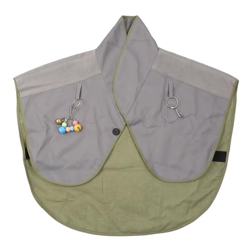 Itkcozcg Kratzfester Schulterschutz für Papageien, für Vogelkote, Schalschutz mit kleiner Glocke, Spielzeug für kleine und große Vögel Itkcozcg Kratzfester Schulterschutz für Papageien, für Vogelkote, Schalschutz mit kleiner Glocke, Spielzeug für kleine und große Vögel von Itkcozcg