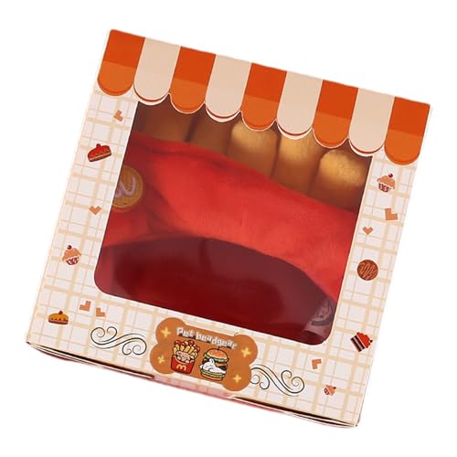 Itkcozcg Plüsch-Hut für Hamburger/Pommes Frites für Hunde, zum Schutz der Ohren, verstellbare Haustier-Plüsch-Kappen für den Winter, bequeme Haustier-Fotografie-Kappen Itkcozcg Plüsch-Hut für Hamburger/Pommes Frites für Hunde, zum Schutz der Ohren, verstellbare Haustier-Plüsch-Kappen für den Winter, bequeme Haustier-Fotografie-Kappen von Itkcozcg