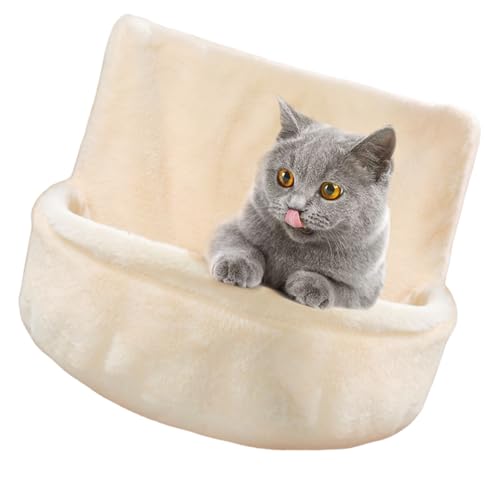 Itkcozcg Plüsch-Katzen-Hängematten-Bett, große Hängematte, Schlafbett, warmes Haustierbett für den Winter, abnehmbar und maschinenwaschbar Itkcozcg Plüsch-Katzen-Hängematten-Bett, große Hängematte, Schlafbett, warmes Haustierbett für den Winter, abnehmbar und maschinenwaschbar von Itkcozcg