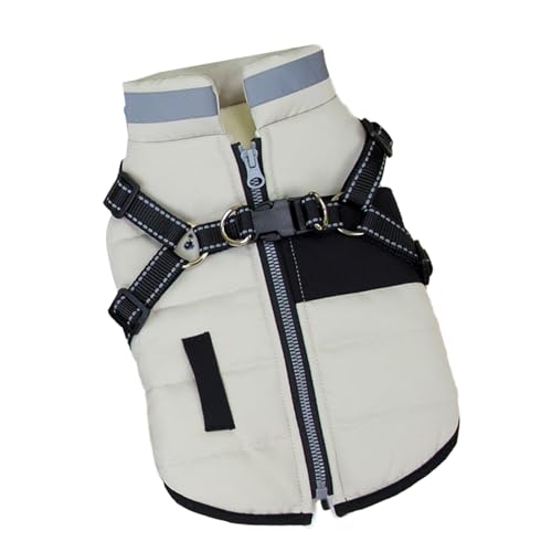 Itkcozcg Warmer Wintermantel für kaltes Wetter, gepolsterte Kleidung für kleine Rassen, 2 Beine, Baumwolljacken für Hunde, Outdoor-Aktivitäten von Itkcozcg