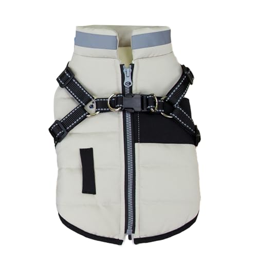 Itkcozcg Warmer Wintermantel für kaltes Wetter, gepolsterte Kleidung für kleine Rassen, 2 Beine, Baumwolljacken für Hunde, Outdoor-Aktivitäten von Itkcozcg