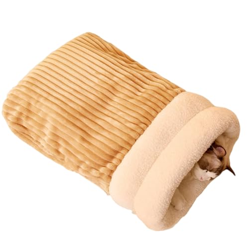 Itkcozcg Warmer Winterschlafsack für Katzen, großes Haustierbett, Höhle für Innenwärme, bequemer Katzen-Ruhesack mit dicken Einsätzen Itkcozcg Warmer Winterschlafsack für Katzen, großes Haustierbett, Höhle für Innenwärme, bequemer Katzen-Ruhesack mit dicken Einsätzen von Itkcozcg