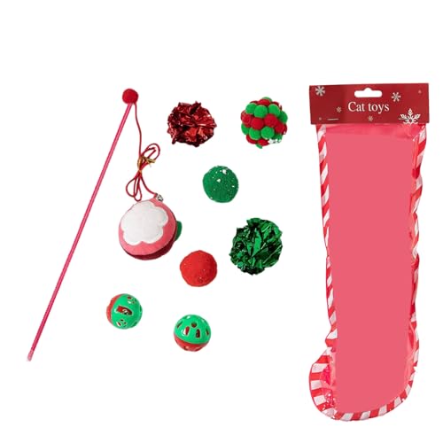 Itkcozcg Weihnachtliches Haustierspielzeug-Set, Urlaubsmotiv, Katzen, Spielsets, Haltbarkeit, Unschuldigkeit, Haustierspielzeug für Heimunterhaltung Itkcozcg Weihnachtliches Haustierspielzeug-Set, Urlaubsmotiv, Katzen, Spielsets, Haltbarkeit, Unschuldigkeit, Haustierspielzeug für Heimunterhaltung von Itkcozcg