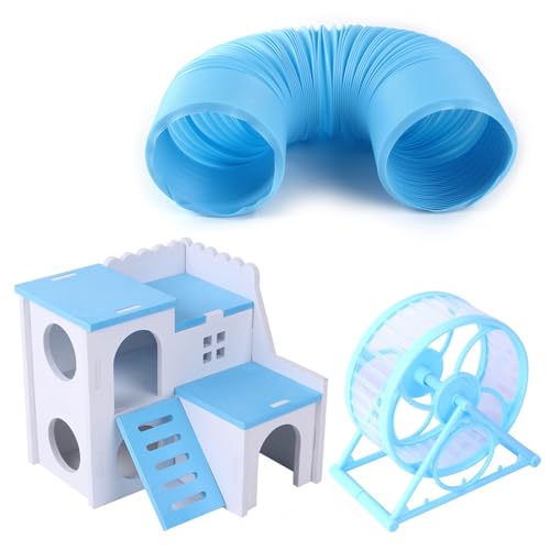 Leicht zu reinigendes Hamster-Aktivitätsrad mit Mechanismus und erweiterbaren Tunneln, leises Hamsterrad Leicht zu reinigendes Hamster-Aktivitätsrad mit Mechanismus und erweiterbaren Tunneln, leises Hamsterrad von Itkcozcg