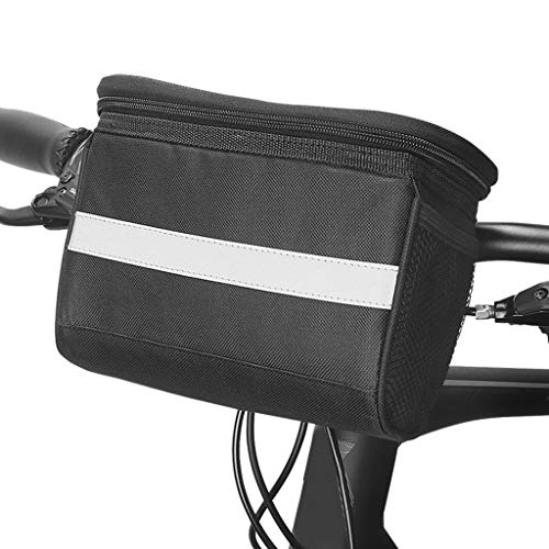 Iwähle Fahrrad Lunchpaket, 20×15×12cm, Handytasche Konservierung der Lebensmittelwärme, Reiten im Freien Camping Mountainbike Schwarz von Iwähle