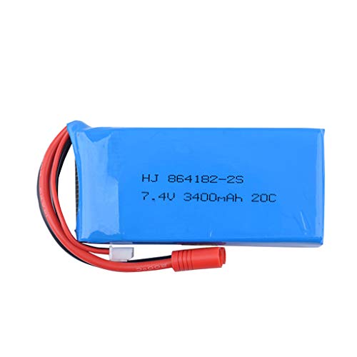 Iwähle Upgrade Akku 7.4V 3400mAH 2S 20C Batterie für Syma X8C / X8W / X8G / X8HG Drohne RC Modell, Akku Ersatzteile Zubehör von Iwähle