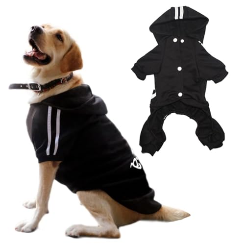 Hunde Hoodies 4 Beine Overall Hundekleidung Pullover Warmes Sweatshirt Baumwolljacke Trainingsanzug für Kleinen Hund Mittlerer Hund Großer Hund Katze von Izefia