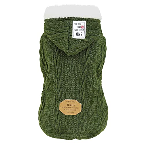 Hunde Pullover Hunde Kleidung Hoodie Wollpullover mit Mütze Winter Warmer Rollkragen Pullover Fleecemantel für Kleine Hunde Mittelgroße Hunde Katze Hunde Pullover Hunde Kleidung Hoodie Wollpullover mit Mütze Winter Warmer Rollkragen Pullover Fleecemantel für Kleine Hunde Mittelgroße Hunde Katze von Izefia