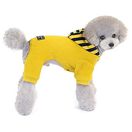 Hundepullover Hundekleidung Fleece Hund Wollpullover Winter Warmes Sweatshirt 4 Beine Overall Einfacher Hoodie Fleecepullover für Kleine Hundekatze Hundepullover Hundekleidung Fleece Hund Wollpullover Winter Warmes Sweatshirt 4 Beine Overall Einfacher Hoodie Fleecepullover für Kleine Hundekatze von Izefia