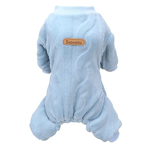 Izefia Hundepullover Hundekleidung Fleece Hundewollpullover Winter Warmes Sweatshirt 4-Bein Overall Pyjama Twist Print Pullover für Kleine Hunde Mittelgroße Katzen Izefia Hundepullover Hundekleidung Fleece Hundewollpullover Winter Warmes Sweatshirt 4-Bein Overall Pyjama Twist Print Pullover für Kleine Hunde Mittelgroße Katzen von Izefia
