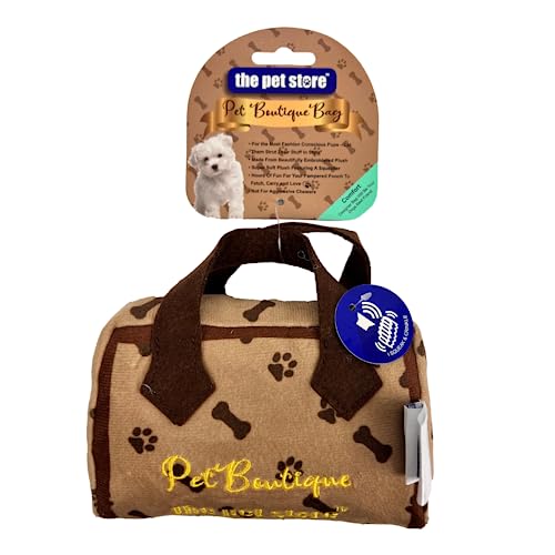 J&E Importers Green Jem Pet Boutique Superweiches Quietschspielzeug Designer-Tasche Hundespielzeug Hellbraun J&E Importers Green Jem Pet Boutique Superweiches Quietschspielzeug Designer-Tasche Hundespielzeug Hellbraun von J&E Importers