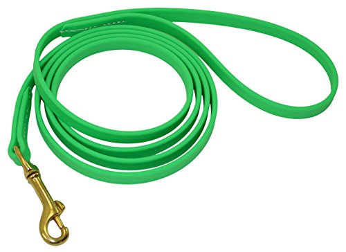 J&J Dog Supplies Biothane Hundeleine, 1/2" Wide by 6' Long, neon Green von J&J Dog Supplies