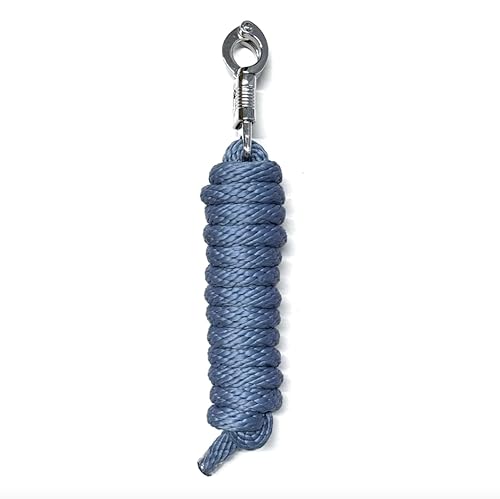 Führstrick Pferd Anbindestrick mit Karabinerhaken oder Panikhaken 2 m in vielen Farben (Blau, Panikhaken) von JA Horse