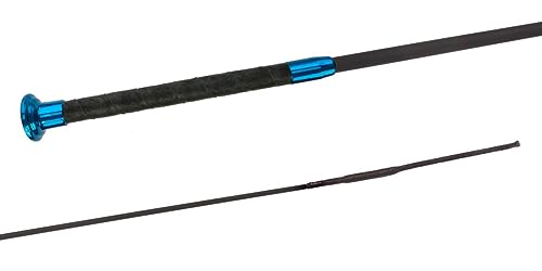 JA Horse Fleck SilkTouch Premium Reitgerte Pferd Dressur Reiten Gerte Dressurgerte Ultrasoft Griff (130 cm, blau) von JA Horse