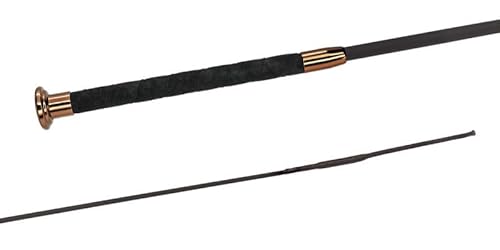 JA Horse Fleck SilkTouch Premium Reitgerte Pferd Dressur Reiten Gerte Dressurgerte Ultrasoft Griff (braun, 110 cm) von JA Horse