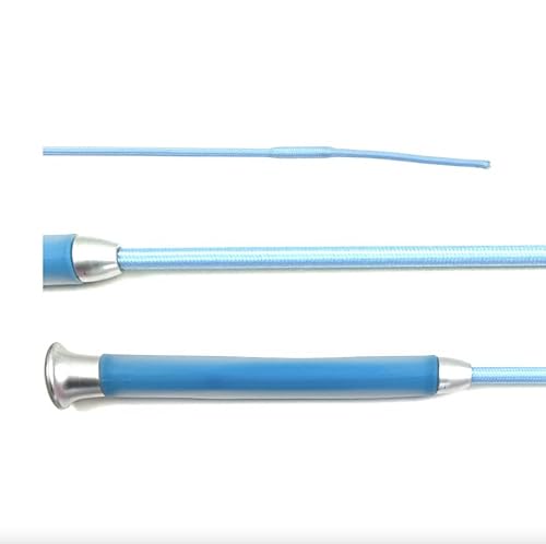 JA Horse Gel Dressurgerte Dressur reiten Gerte Reitgerte mit Gelgriff (Hellblau, 120 cm) von JA Horse