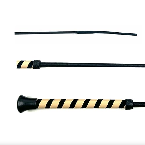 JA Horse Glamour Dressurgerte Dressurpeitsche Reitgerte Dressur Reiten Gerten mit Griff in Bonbonfarbe (Beige, 100 cm) von JA Horse