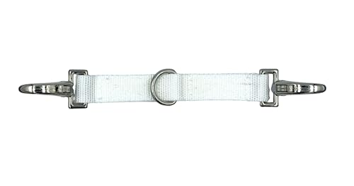 JA Horse Longierbrille gleichmäßigere beidseitige mit Gute Qualität D-Ring und Karabinerhaken (D-Ring Weiß) von JA Horse
