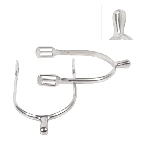 JA Horse Reitsporen Pferde Reiten Sporen aus hochwertiger Edelstahl, langlebig, rostfrei (Damen 15 mm, Kugel) von JA Horse