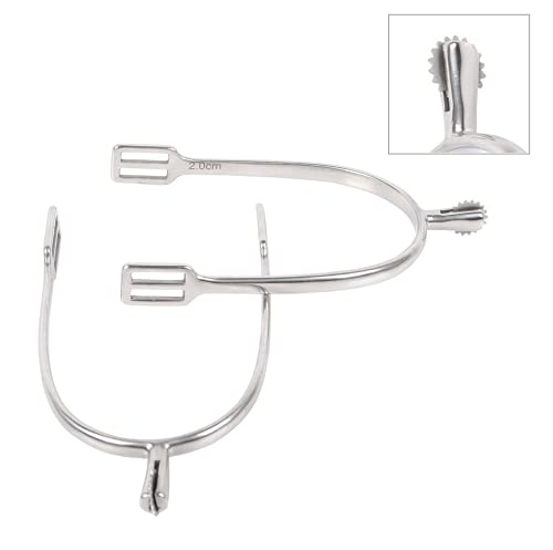 JA Horse Reitsporen Pferde Reiten Sporen aus hochwertiger Edelstahl, langlebig, rostfrei (Damen 20 mm, kleines Sonnenrad/Feinzackrad) von JA Horse