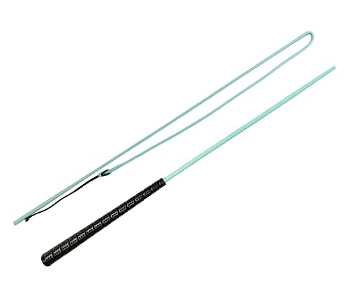 JA Horse Touchiergerte Bogenpeitsche Fahrpeitsche Pferd Fahren Bogen Peitsche Fahrsport Bodenarbeitsgerte Gummi Griff (Mint, 120 cm) von JA Horse