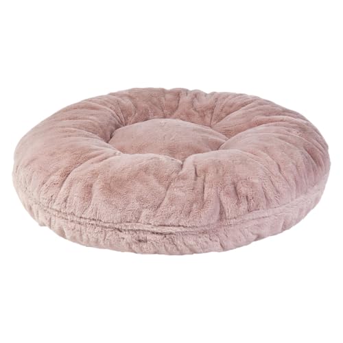 JACK AND VANILLA, bequemer Sitzpuff für Hunde und Katzen, Elegantes Design, herausnehmbares und waschbares Futter, ideal zum Ausruhen und Spielen, Durchmesser 90 cm, rosa Farbe von JACK AND VANILLA